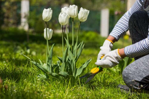 Gardener planner with tools on a clipboard